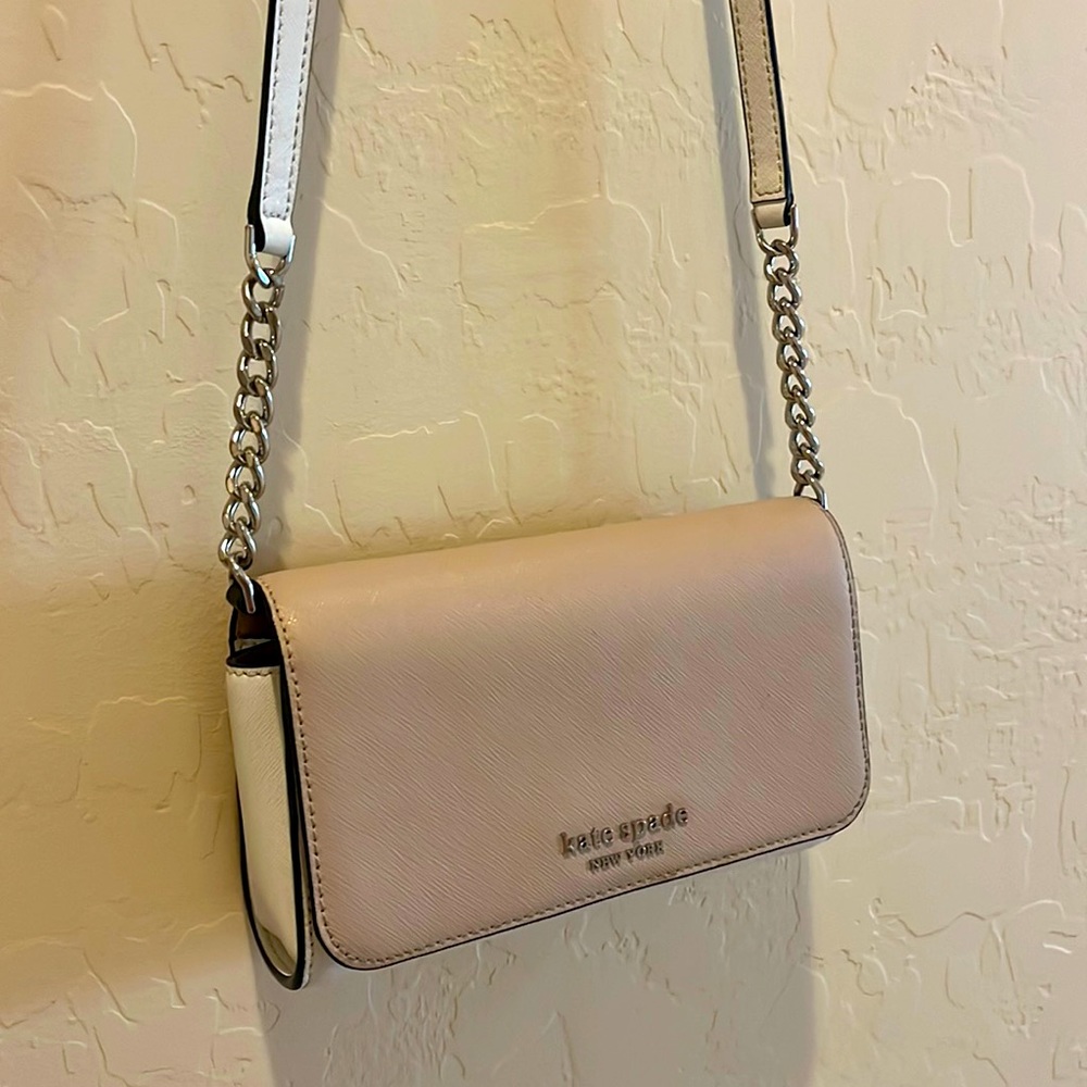 Kate Spade White & Pink Cross Body Purse